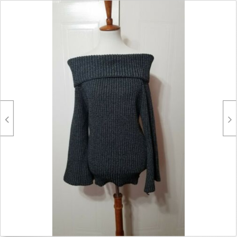 Fashion Nova Sweater Black/Gray Size S/M